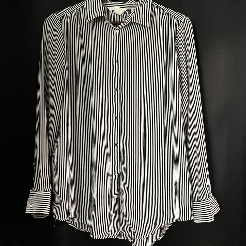 Black and White Striped Shirt